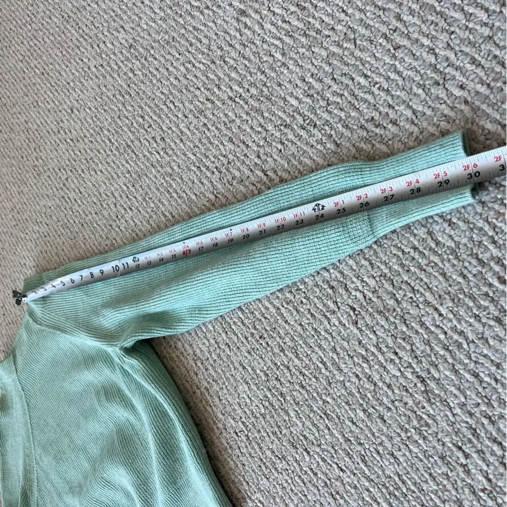 Free People Too Good Mockneck Sweater in Opaline Green